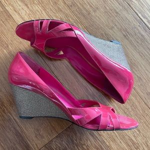 Lauren by Ralph Lauren Open Toe Wedge Heals